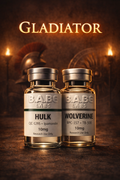 GLADIATOR: HULK (CJC-1295 No Dac, Ipamorelin) + WOLVERINE (BPC-157, TB-500)