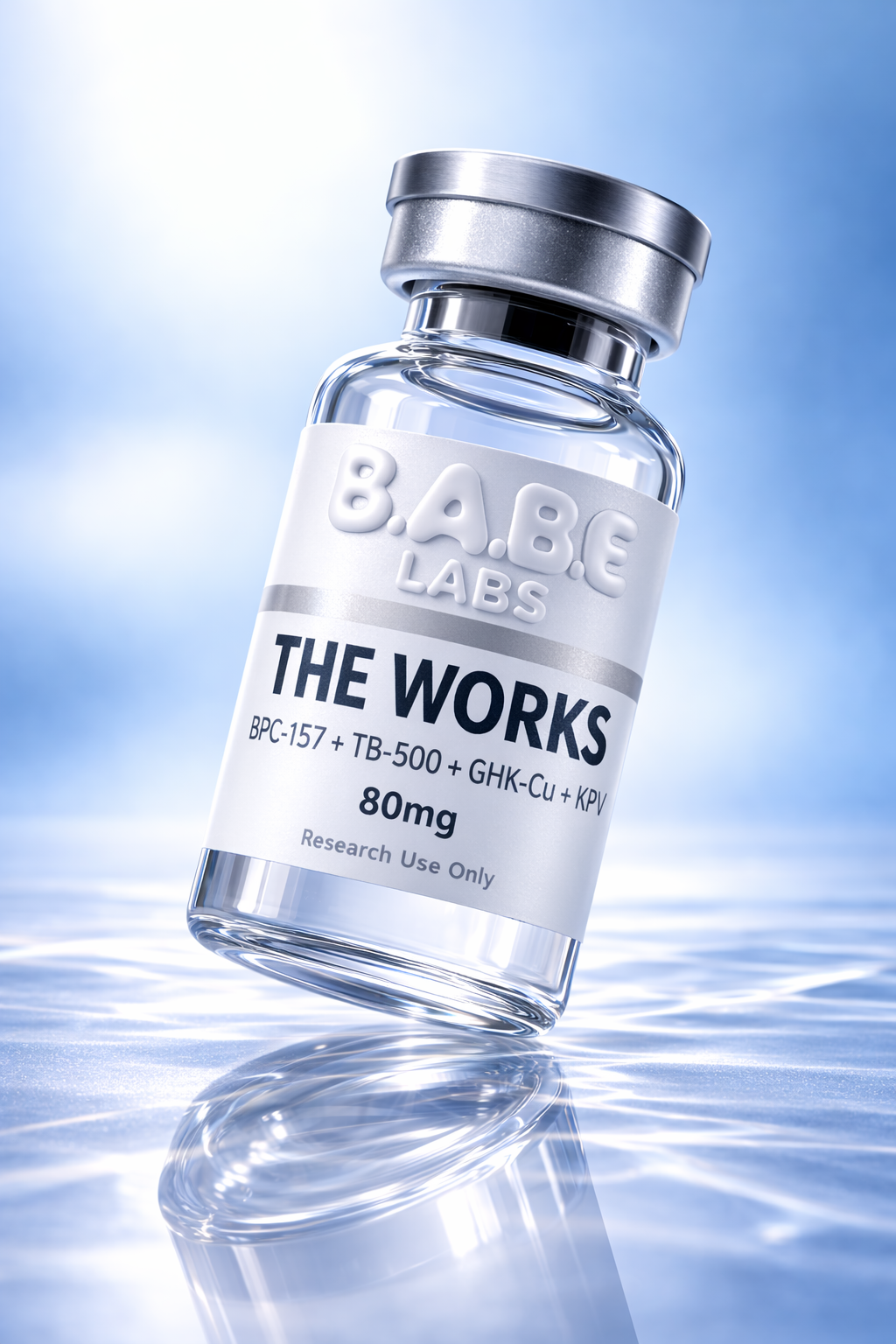 The Works BPC-157 + TB-500 + GHK-Cu + KPV Blend 80mg B.A.B.E LABS The Works BPC-157 + TB-500 + GHK-Cu + KPV Blend 80mg B.A.B.E LABS